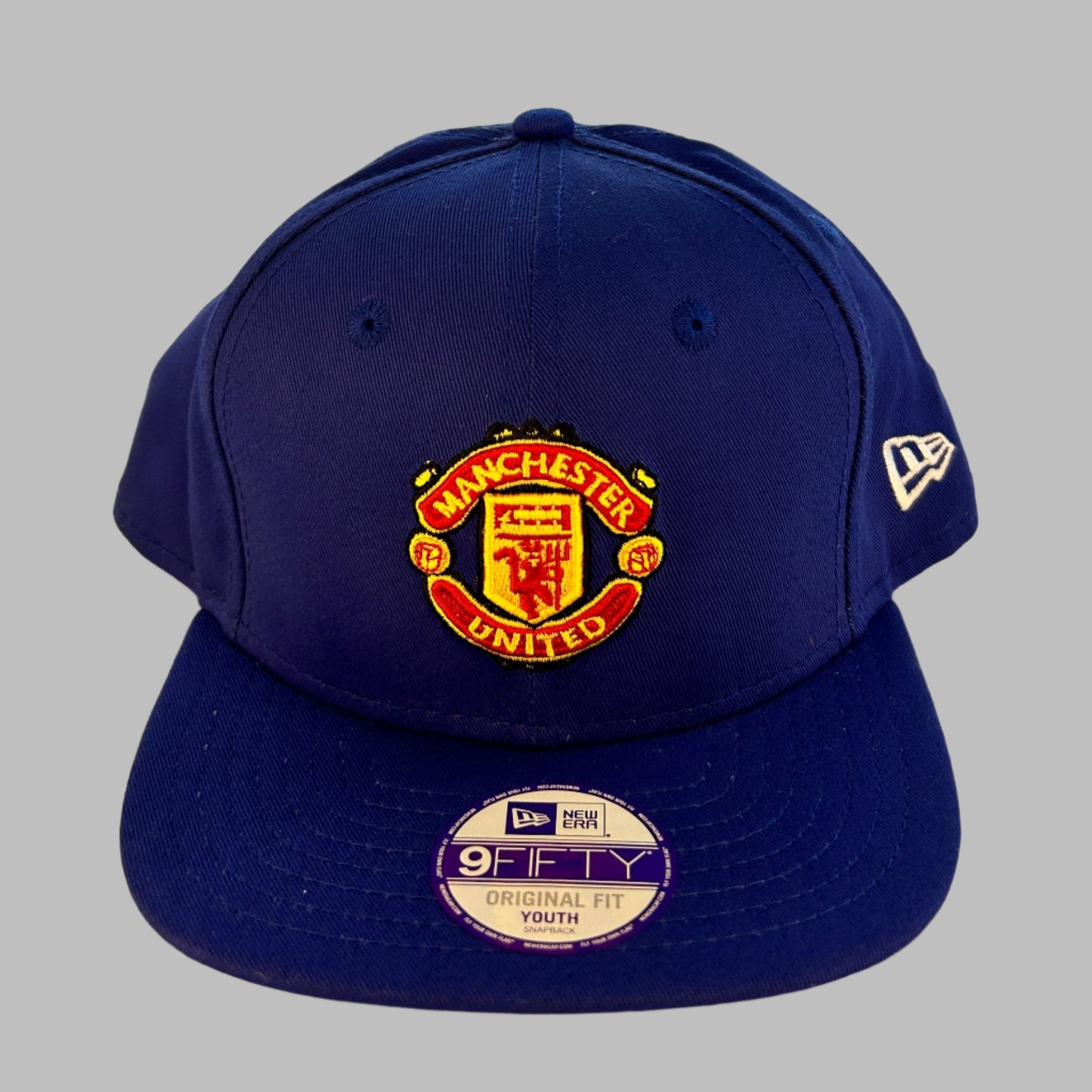 Manchester United Youth Snapback Cap - Blue 9FIFTY - Excellent  - Soccer