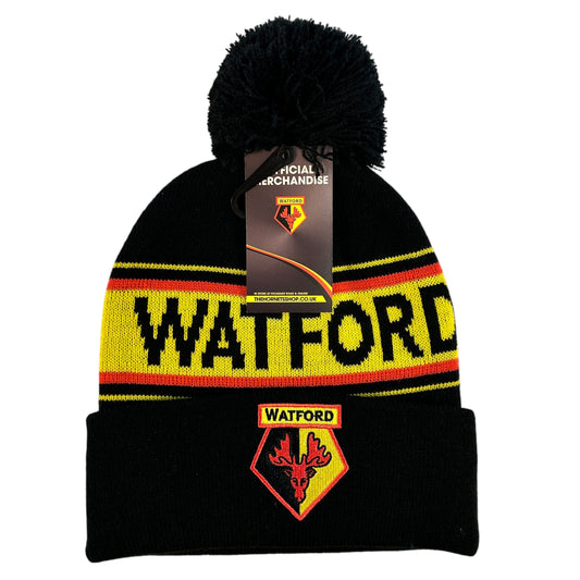 Watford FC Football Bobble Hat