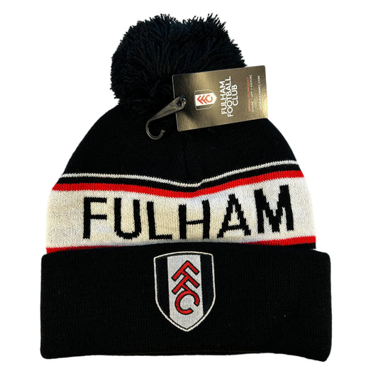 Fulham FC Football Bobble Hat 