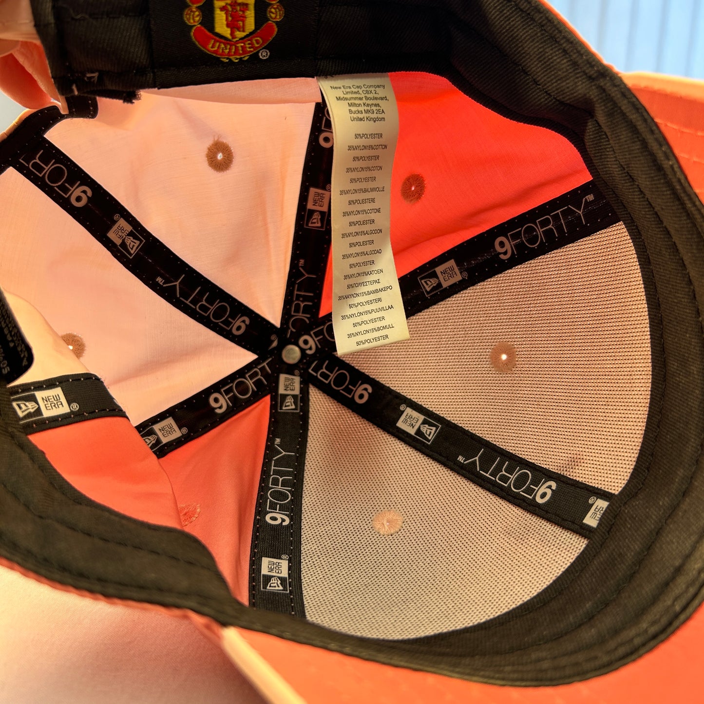 Manchester United Pink Baseball Cap - 9FORTY - Excellent  - Soccer