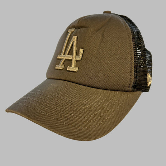 LA Dodgers Grey Trucker Cap - Excellent - Mens - MLB