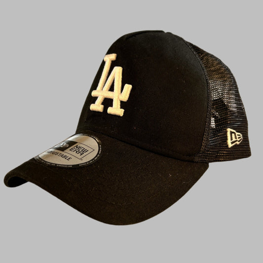 LA Dodgers Black Trucker Cap 